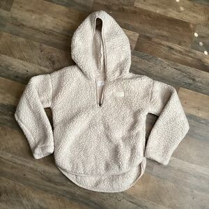 Abercrombie Kids Cream Sherpa Hoodie